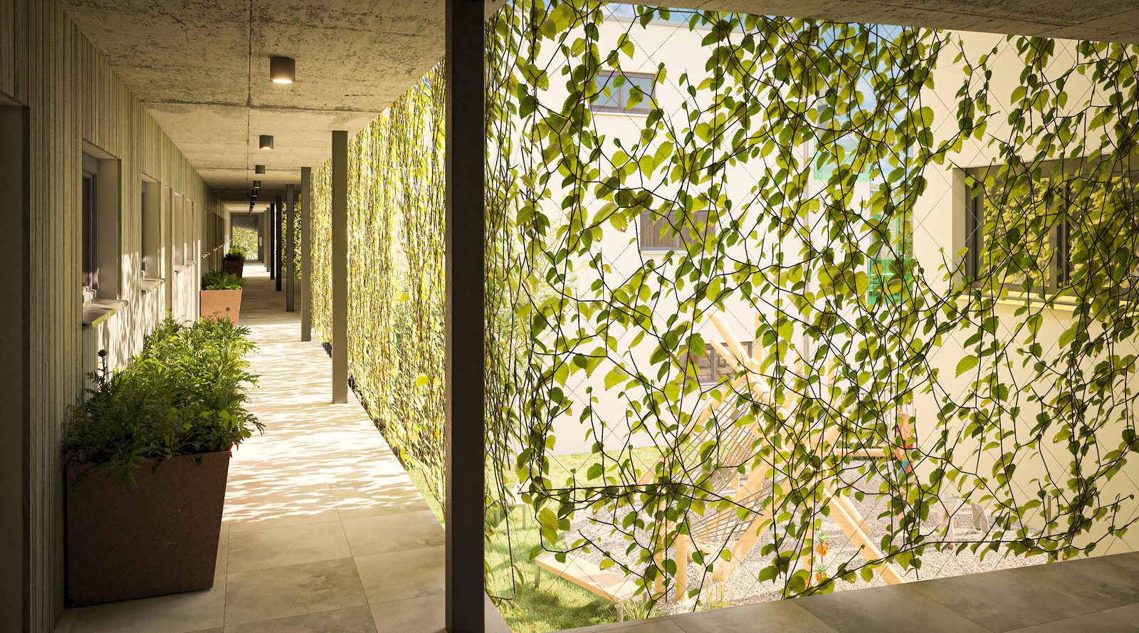 Laubengang-Architektur